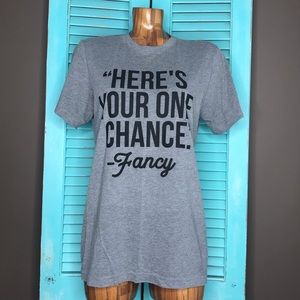 Here’s your once chance fancy graphic T